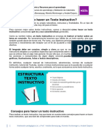 Texto Instructivo - Recursos Del Aprendizaje