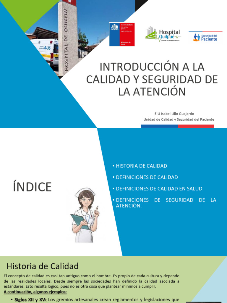 Calidad y Seguridad del Paciente | PDF | Calidad (comercial ...