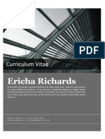 Ericha R Resume Fall 2010