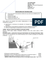 Epreuve Zero de Technologie CAP ELEQ 2024