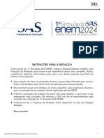 Simulado SAS Enem 2024 - Edição 1 - Pré-Universitário