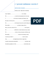 Present Tenses Exercises 2 Complete Sentences