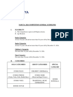 General Guidelines 2024 NAMCYA Competitions