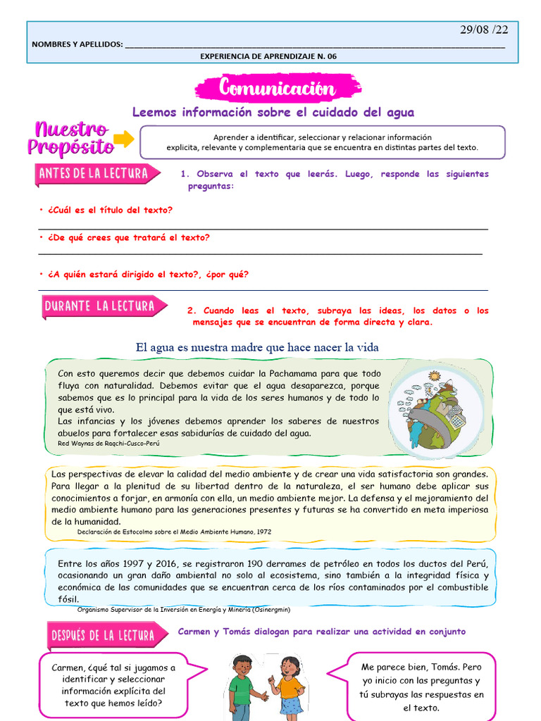 Cuidado del Agua y Medio Ambiente | PDF | Entorno natural