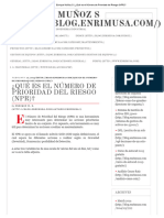 ¿Qué Es El Número de Prioridad Del Riesgo (NPR)