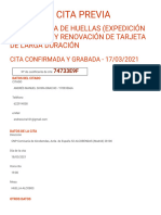 Proceso Automático para La Solicitud de Cita Previa