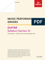 Guitar Performance Grades Syllabus 2nd Edn 220721