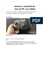 Como Conecto Meu Controle Do Xbox Ao Computador