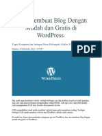 Cara Membuat Blog Dengan Mudah Dan Gratis Di WordPress