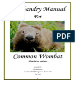 Common Wombat Husbandry Manual MicheleBarnes