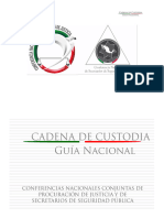 Cadena de Custodia - Guia Nacional