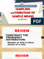 10 - Sampling Distribution of The Sample Means