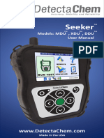 Seeker: Models: Mdu, Xdu, Ddu User Manual