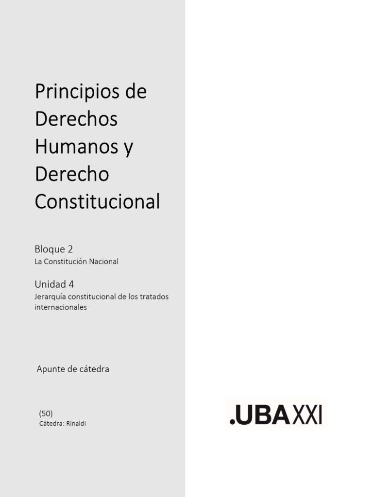 U 4 S7 TXT 1 Jerarquía de Los Tratados | PDF | Convenio europeo de ...