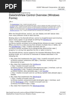 Data Grid View Pdf Class Computer Programming Object Computer Science