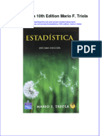 Free Download Estadistica 10Th Edition Mario F Triola Full Chapter PDF