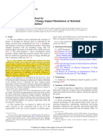 Determining The Charpy Impact Resistance of Notched Specimens of Plastics