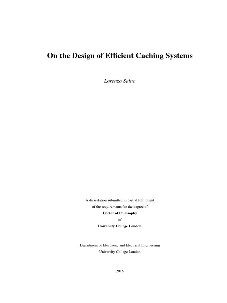 Thesis | PDF | Domain Name System | Cache (Computing)