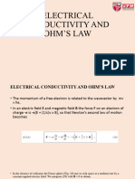 Electrical Conductivity and Ohms Law