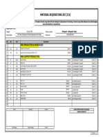 Material Requesition List - 151 Steker, Add AC, Paku