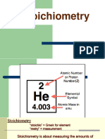 Lesson 6 Stoichiometry