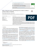 Liburdi, K., Benucci, I., & Esti, M. (2019). Effect of microwave power and blanching time in relation t