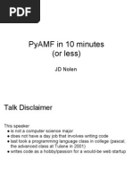 PyAMF in 10 Minutes or Less