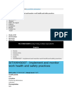 Case Notes Whs and Evaluation