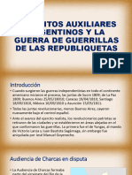 Ejercitos Auxiliares Argentinos y La Guerra de Guerrillas