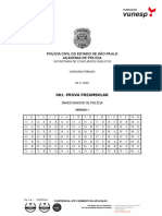Vunesp 2023 PC SP Investigador de Policia Gabarito