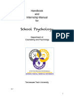 TTU School Psychology Handbook 2017