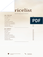 Pricelist RosieCookies 2024