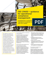 Iso 19600 - Guidance For Operational Compliance Management