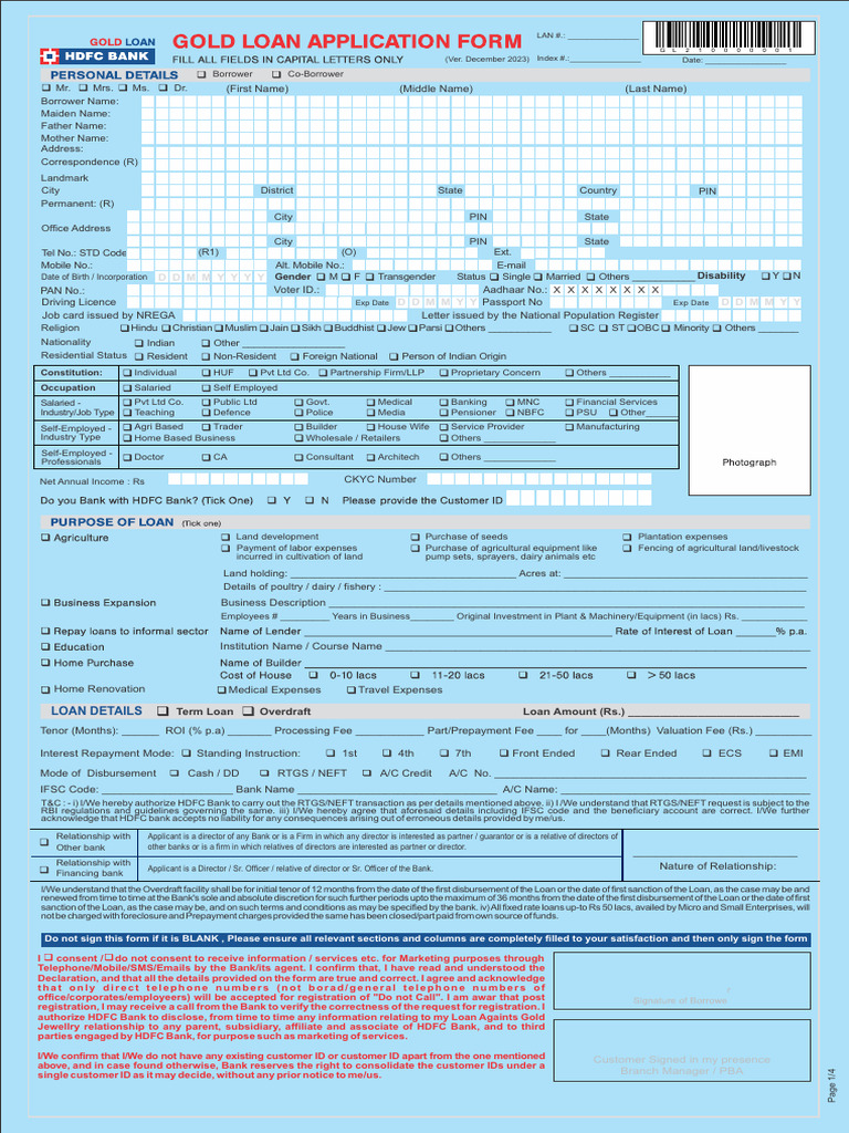 Loan HDFC | PDF | Banks | Loans