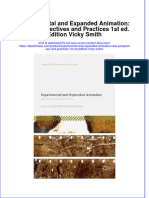 Free download Experimental And Expanded Animation New Perspectives And Practices 1St Ed Edition Vicky Smith full chapter pdf epub