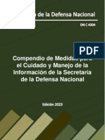 Compendio de Medidas para El Cuidado y Manejo de La Informacion