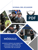 Soporte Teórico de Derechos Humanos y Enfoques de Igualdad para La Policía Nacional Del Ecuador