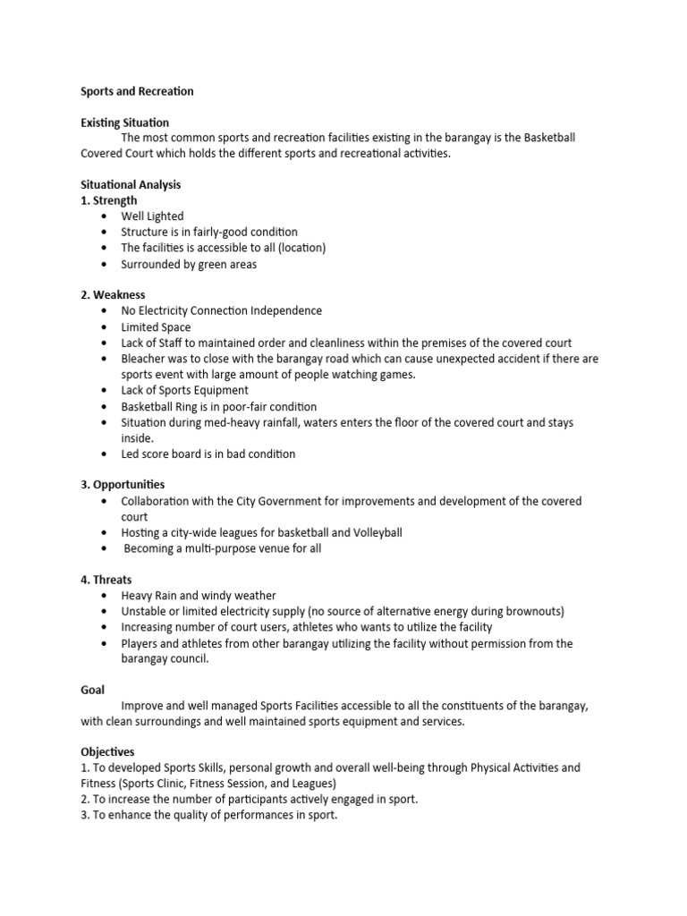 Sports and Recreation | PDF | Agriculture | Sports