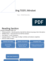 Reading Mindset - TOEFL - Part 2