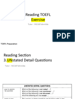 Reading Mindset - TOEFL - M4.3 - Practices