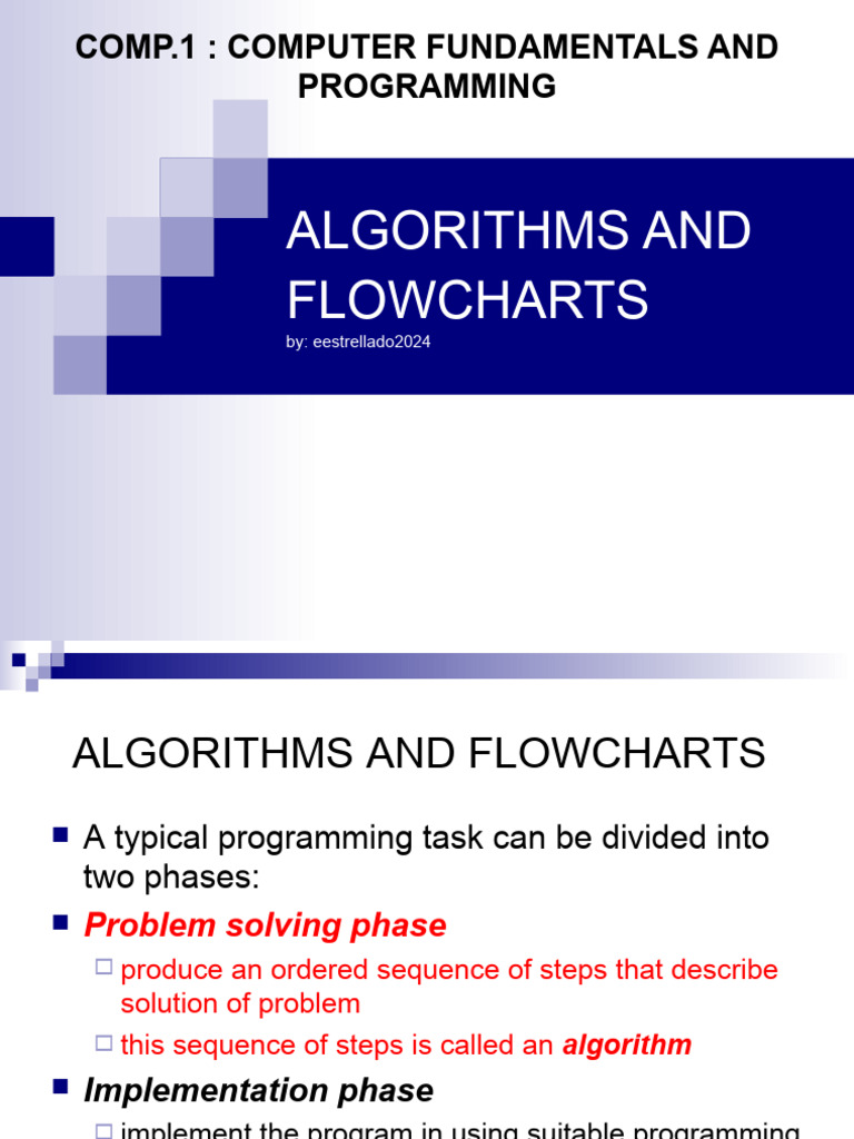 ALGORITH-FLOWCHART | PDF | Algorithms | Computer Program