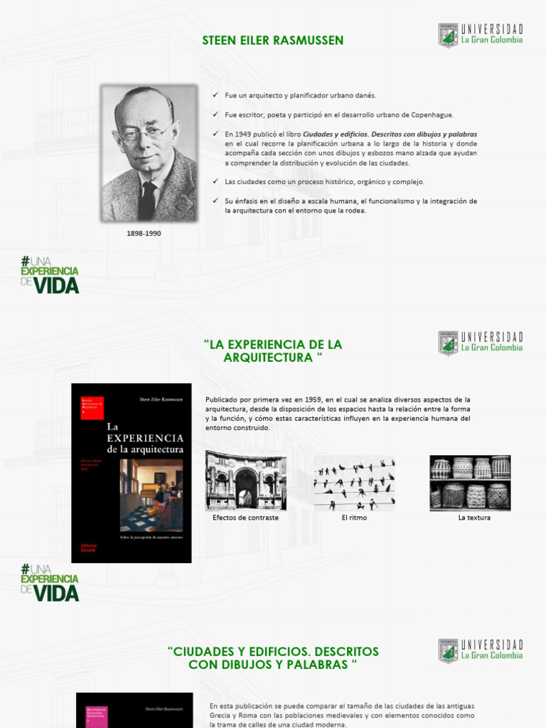 Steen Eiler Rasmussen: Arquitectura y Urbanismo | PDF | Arquitecto | Diseño