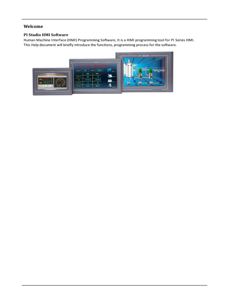 Manual_PI_Studio (1) | PDF | User Interface | Programmable Logic Controller