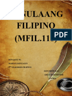 Panulaang Filipino Marjay Gonzales