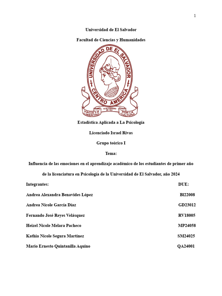 La Influencia de Las Emociones en El Aprendizaje Academico | PDF | Las ...