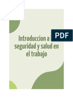 Cartilla de Introduccion A La Seguridad y Salud en El Trabajo