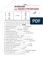 Object Pronouns Exercises