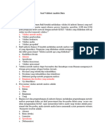 Soal Kelompok 5 Materi Validasi Analisis