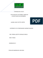 Evolucion de Las Teorias y Modelos Conceptuales de Enfermeria