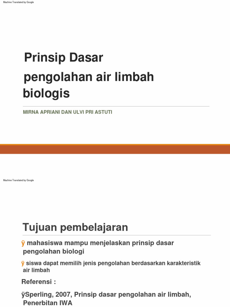 Basic Principle of Biological Wastewater Treatment1 PDF